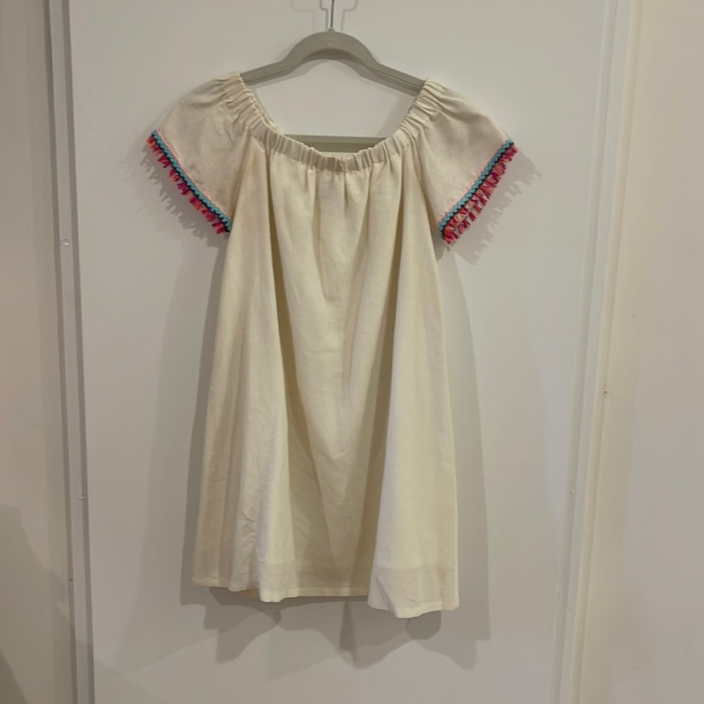 Buckley K Off the Shoulder Cream Dress